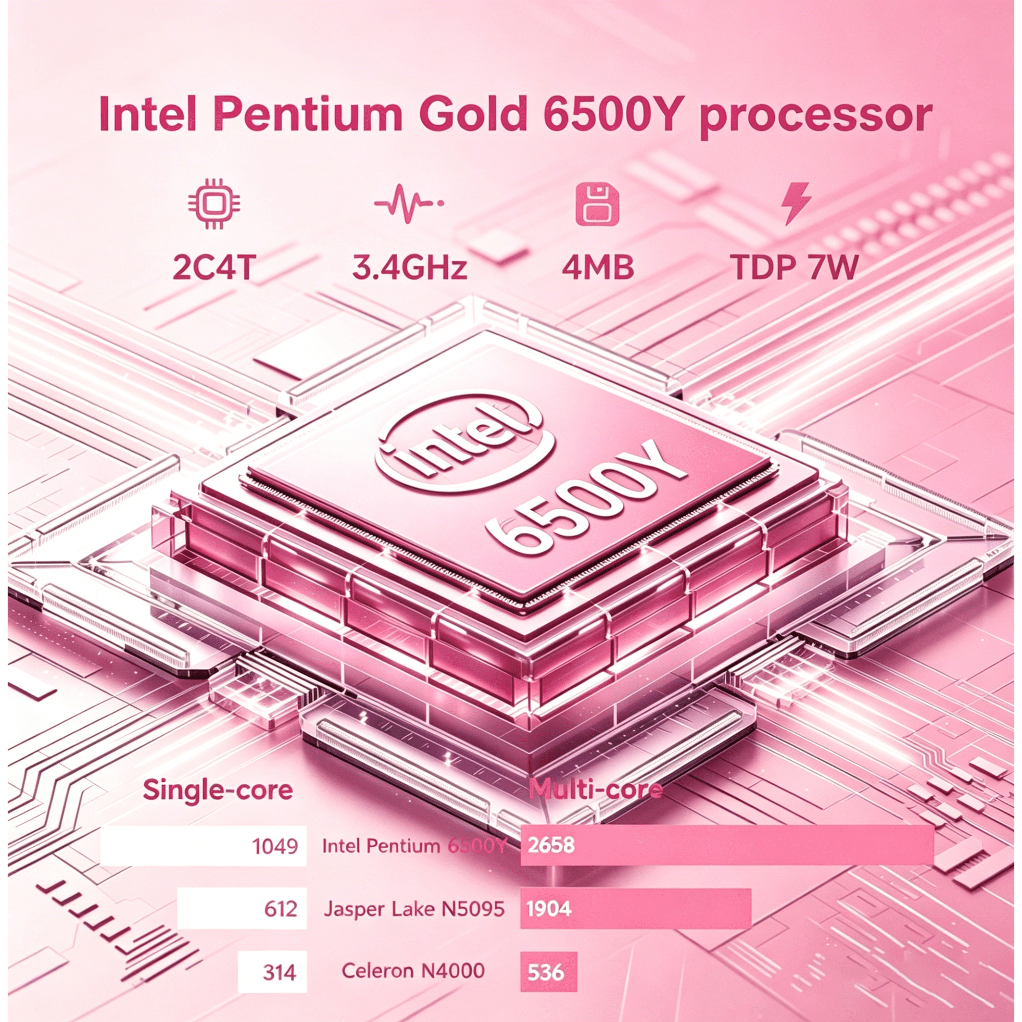 HPUMLSE 15.6" Pink Laptop Computer, 16GB RAM 512GB SSD, Intel 6500Y (up to 3.4GHz) with Office 2024, Windows 11 Pro Laptop, IPS FHD Display, Notebook PC for Business, Student, Office
